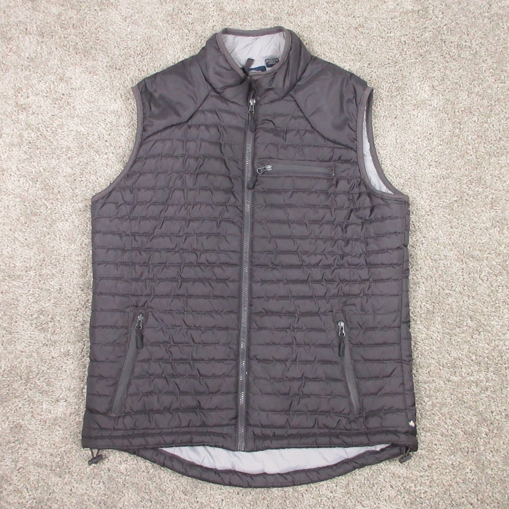 Nat Nast Vest Mens Large Black Puffer Jacket Coat Outerwear Pockets Luxury Zip